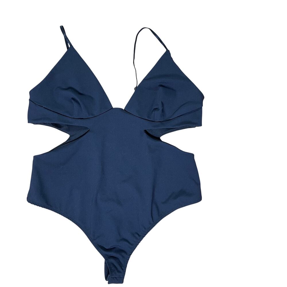 Intimately Free People Love Triangle Bodysuit Sz XL‎ Cutout Plunge Strappy Back
